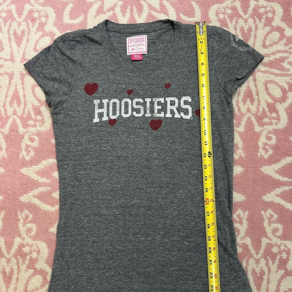 PINK Victoria's Secret Vintage Gray IU Hoosiers Tee